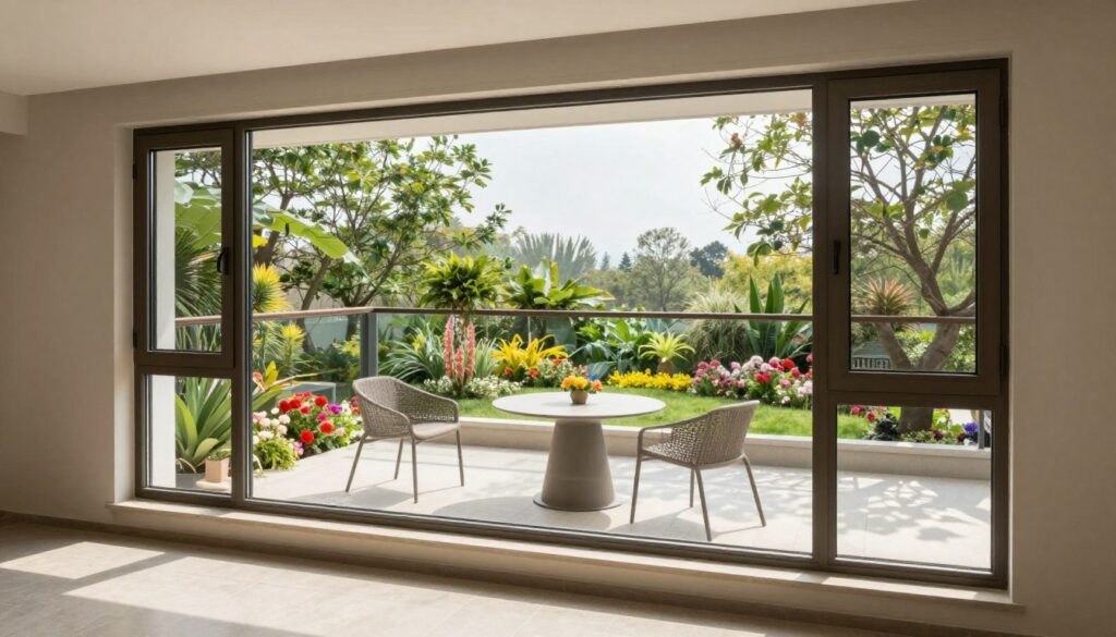 Barrierefreie Balkonfenster