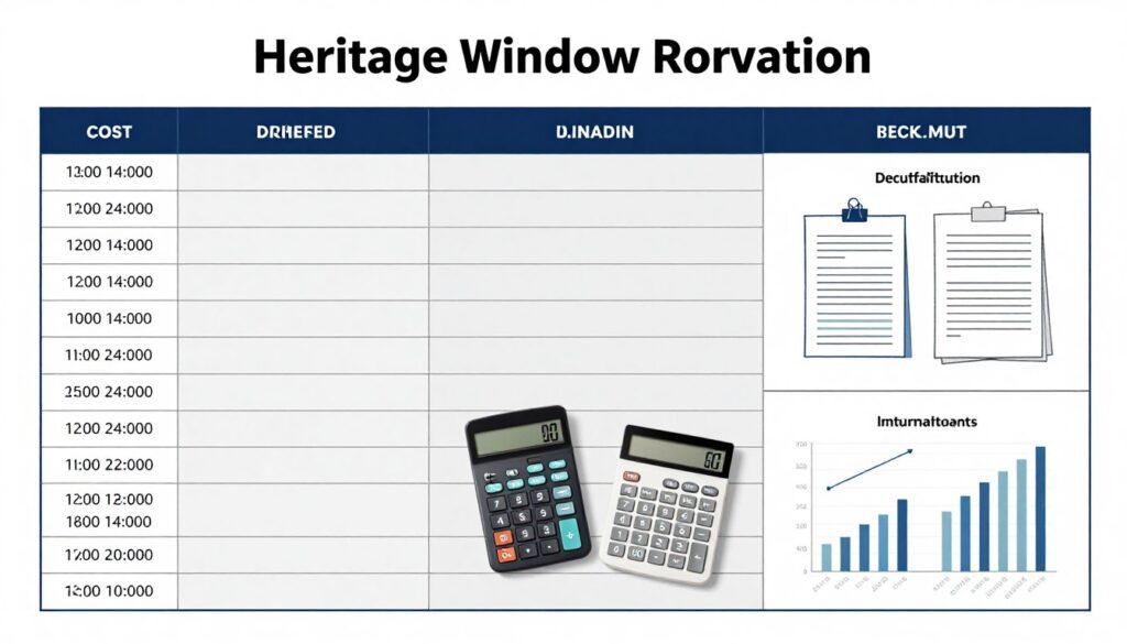 Kostenaufstellung für Fenstertausch im Altbau