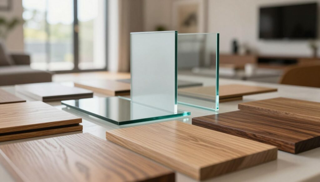 Materialien für einflügelige Fenster