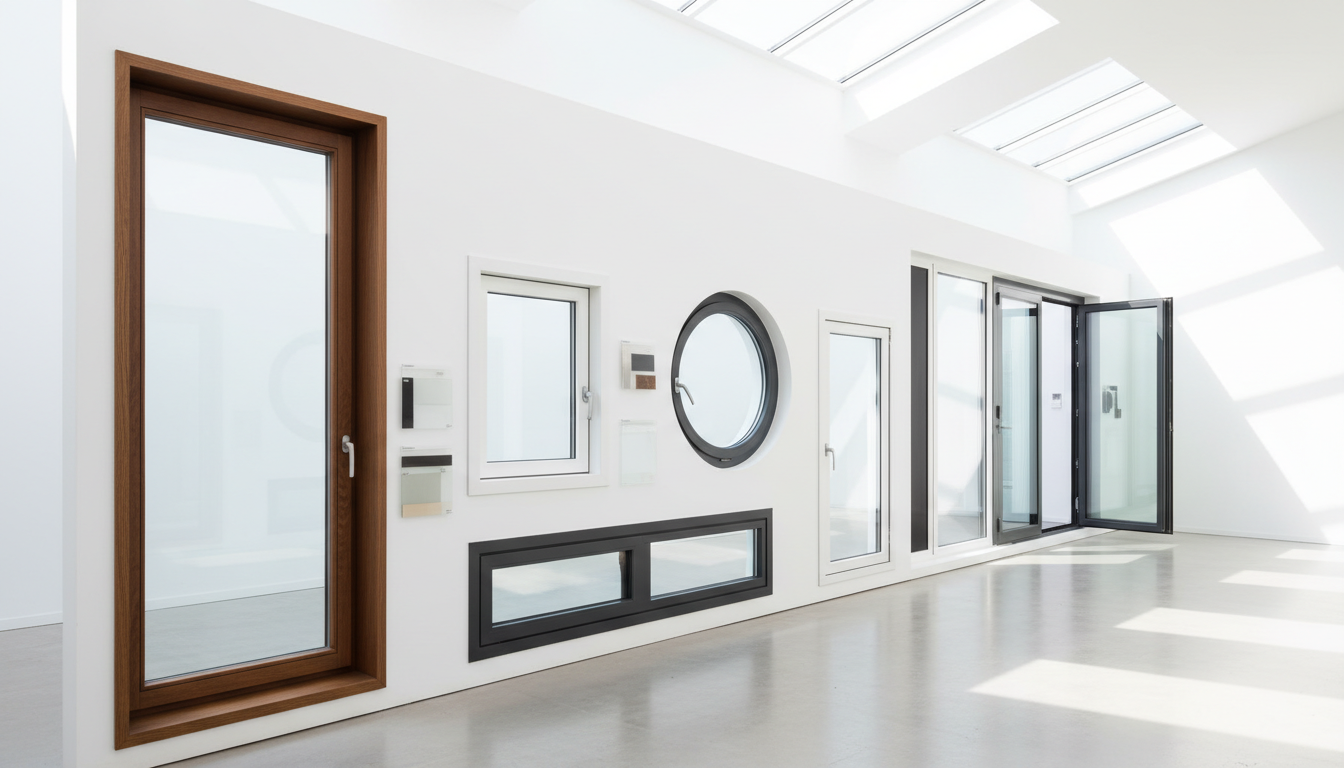 Moderne Fenster nach Maß in verschiedenen Designs und Materialien