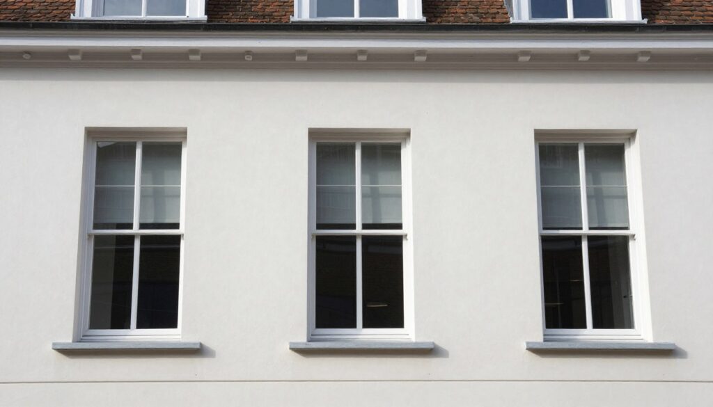 Modernes Rahmenfenster mit Mehrfachverglasung in Altbau-Fassade