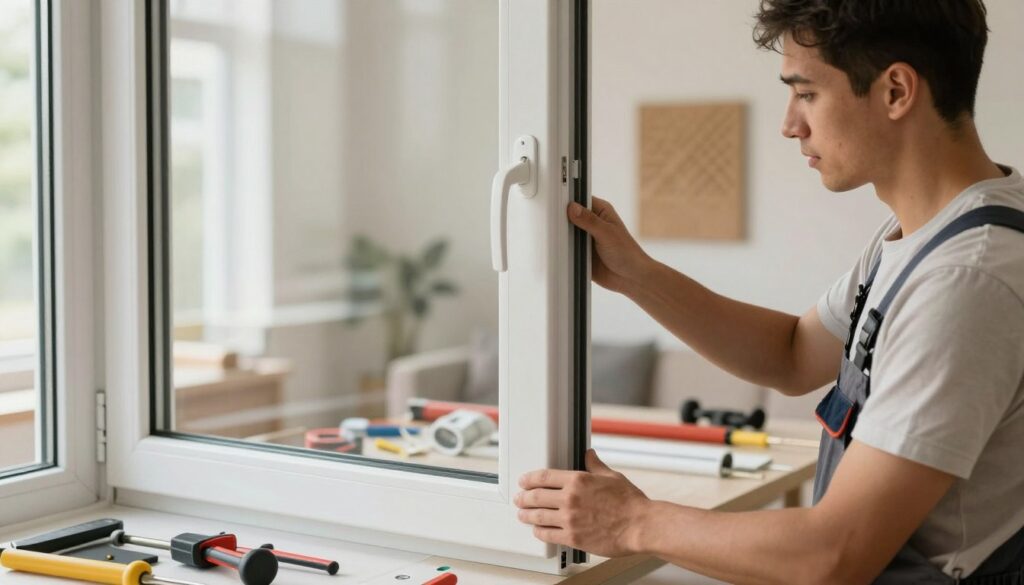 Schallschutzfenster Installation