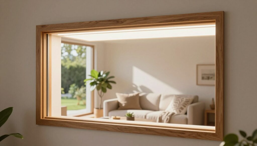 Tageslicht durch Unterlichtfenster