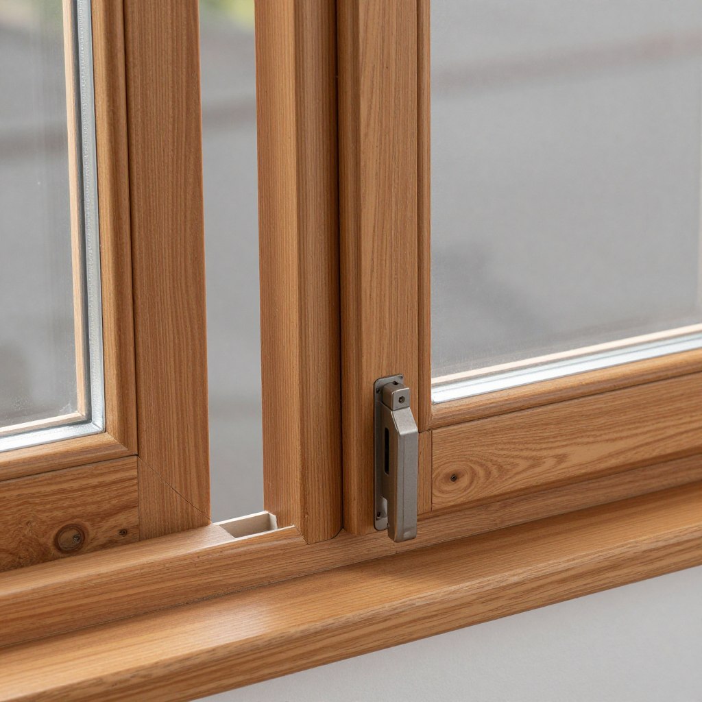 Verbundfenster Detail mit zwei verbundenen Flügeln für Altbau