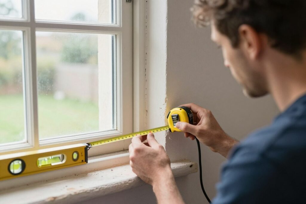 Vermessung alter Fenster für Austausch im Altbau